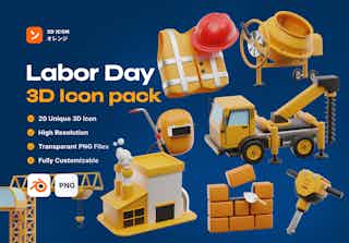 Labor Day 3D Icon