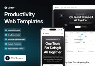 Ganttify - Productivity - Web Templates UI Kit