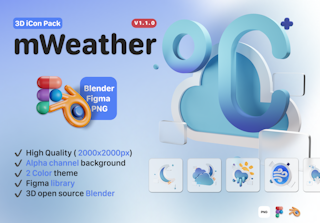 Weather 3D icon pack