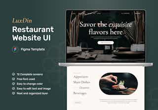 LuxDin - Restaurant Website
