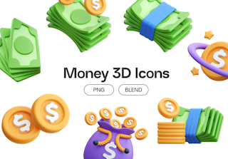 Money 3D Icons