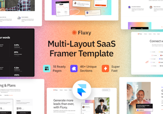 Fluxy - Multi-layout Framer SaaS Template