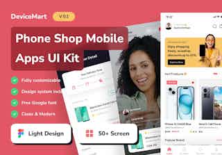 DeviceMart - Phone Shop E-Commerce Mobile App UI Kits