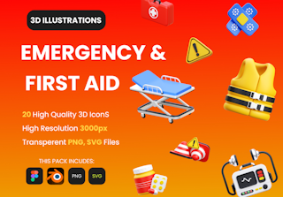 Emergency & First AID 3D Illustrations