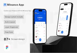 Minance App - Finance & Bank Management App Mobile UI Kit