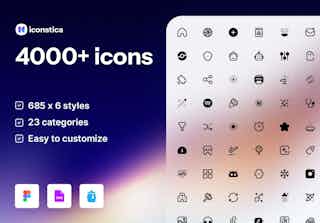 Iconstica Icon Pack - 4000+ Icons Set