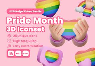 Pride Month 3D Illustration Pack