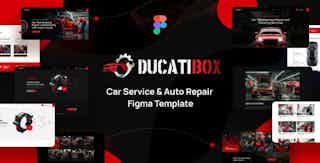 Ducatibox - Car Service & Auto Repair Figma Template