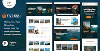 Traverse - Travel & Tour Agency Figma Template