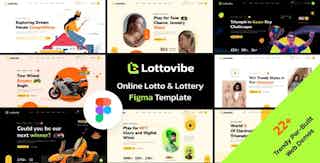Lottovibe - Online Lotto & Lottery Figma Template