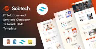 Sobtech - IT Solutions and Services  Company TailwindCss  HTML Template