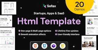 Sofax - Saas & Startup Html Template